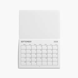 Calendários de parede com agrafos