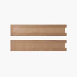 Embalagens de papel para pastelaria com janela microperfurada – 120 x 50 x 580 mm – Castanho – 500 uni.