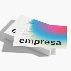 Cartões de visita de tipografia