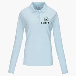 Polo de manga comprida CottoVer® Pique para mulher