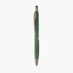 Caneta stylus Alaron com acabamento em plástico com efeito pedra