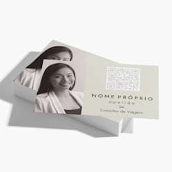Cartões de visita com código QR