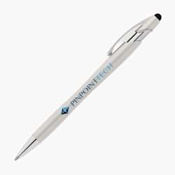 Esferográfica stylus Bloomora com tecnologia antifraude em material reciclado