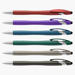 Caneta Stylus Ventura com Acabamento em Cromo