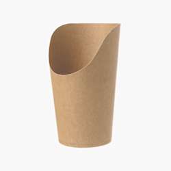 Embalagens de cartão para fritos – 55 x 120 mm – Castanho – 1000 uni.