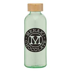 Garrafa de água com tampa de bambu - 650 ml
