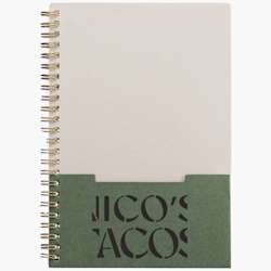 Caderno de Notas A5 com Bolso e Encadernação Espiral