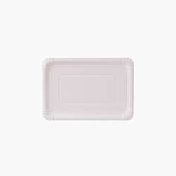 Pratos de papel – Retangulares 17 cm x 25 cm – Branco – 500 uni.