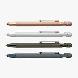 Caneta stylus inkjet de toque suave metalizada