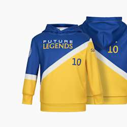 Sweatshirt com capuz performance totalmente personalizável para criança