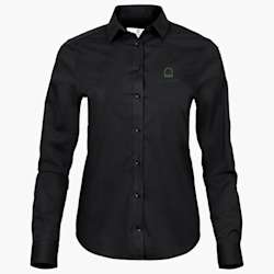 Camisa de manga comprida em popelina elástica Tee Jays® Luxury para mulher