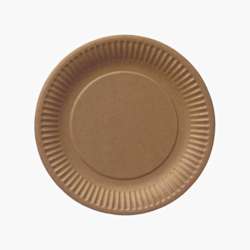 Pratos de papel – Redondos 23 cm – Castanho – 900 uni.