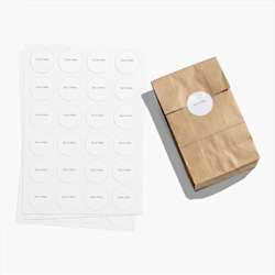 Folhas de autocolantes circulares