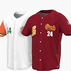 Camisola de beisebol totalmente personalizável