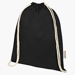 Mochila com cordão em algodão reciclado Oregon