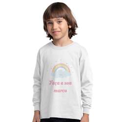 Camisola básica Fruit of the Loom® com manga comprida para criança