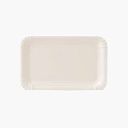 Pratos de papel – Retangulares 7 cm x 14 cm – Branco – 3000 uni.