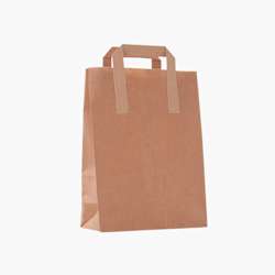Sacos de compras em papel – 220 x 110 x 360 mm – Castanho – 300 uni.
