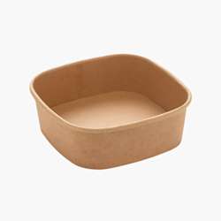 Taças para salada 400 ml – 130 x 130 x 43 mm – Castanho – 300 uni.