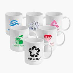 Caneca de cerâmica branca Alberta – 355 ml