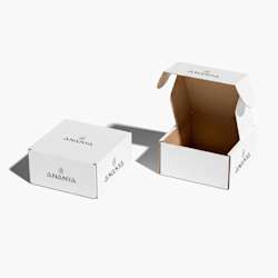 Caixas para envio postal com impressão monocromática