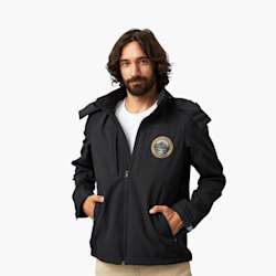 Casaco softshell B&C com capuz