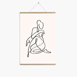 Baguetes de madeira para póster