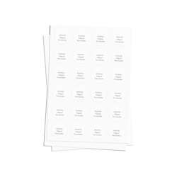 Folhas de autocolantes circulares