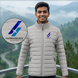 Men's Grey Puffer Jackets - Value Edition