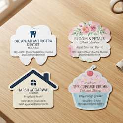 Custom Shape Visiting Cards