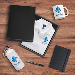 Welcome Kit (Polo T-Shirt, Water Bottle, Coffee Mug, Diary, Pen)