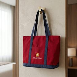 Two-Tone Polyester Tote Bags