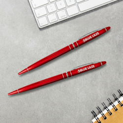 Red Metal Ball Pens