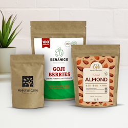 Kraft Paper Stand Up Pouches