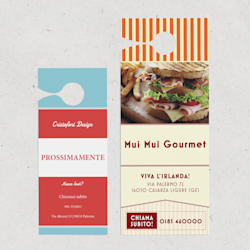 Cartellino per maniglie