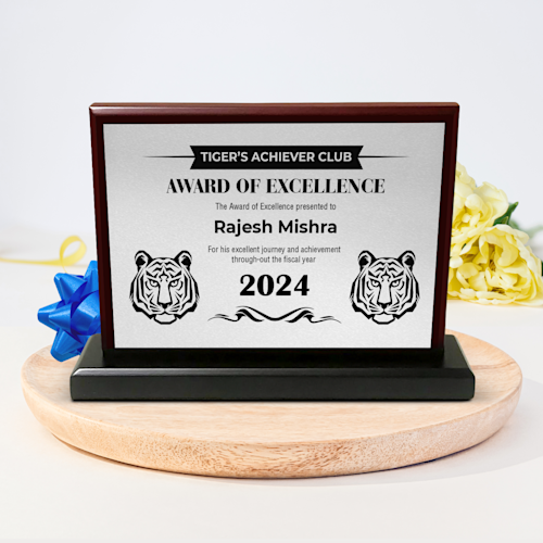 Wooden Plaque Award