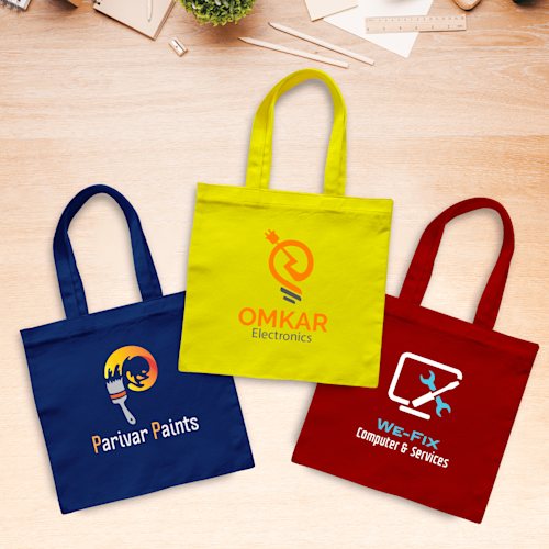 Colored Canvas Tote Bags