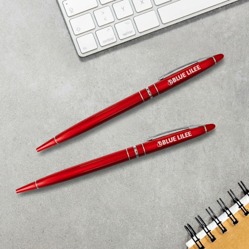 Red Metal Ball Pens