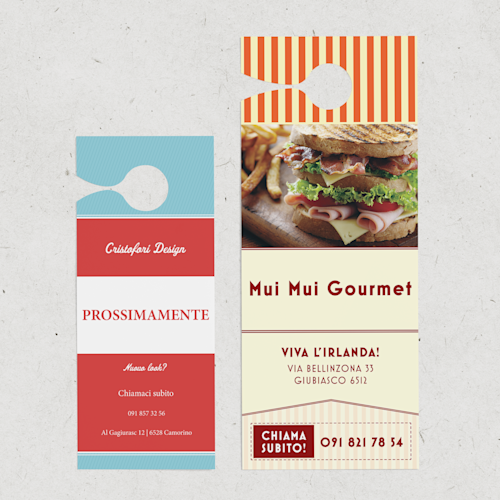 Cartellino per maniglie