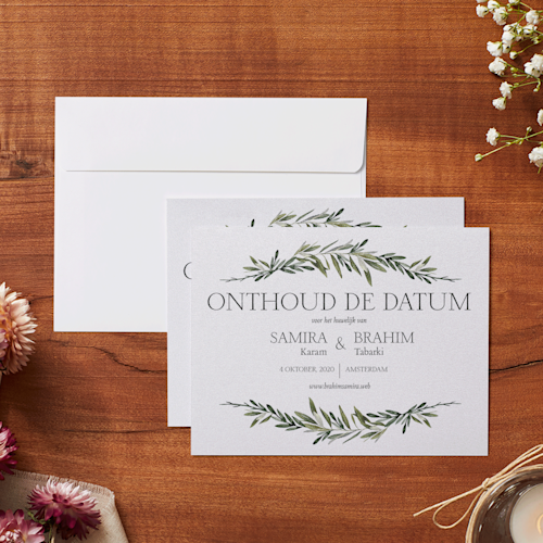 Save-the-date kaarten