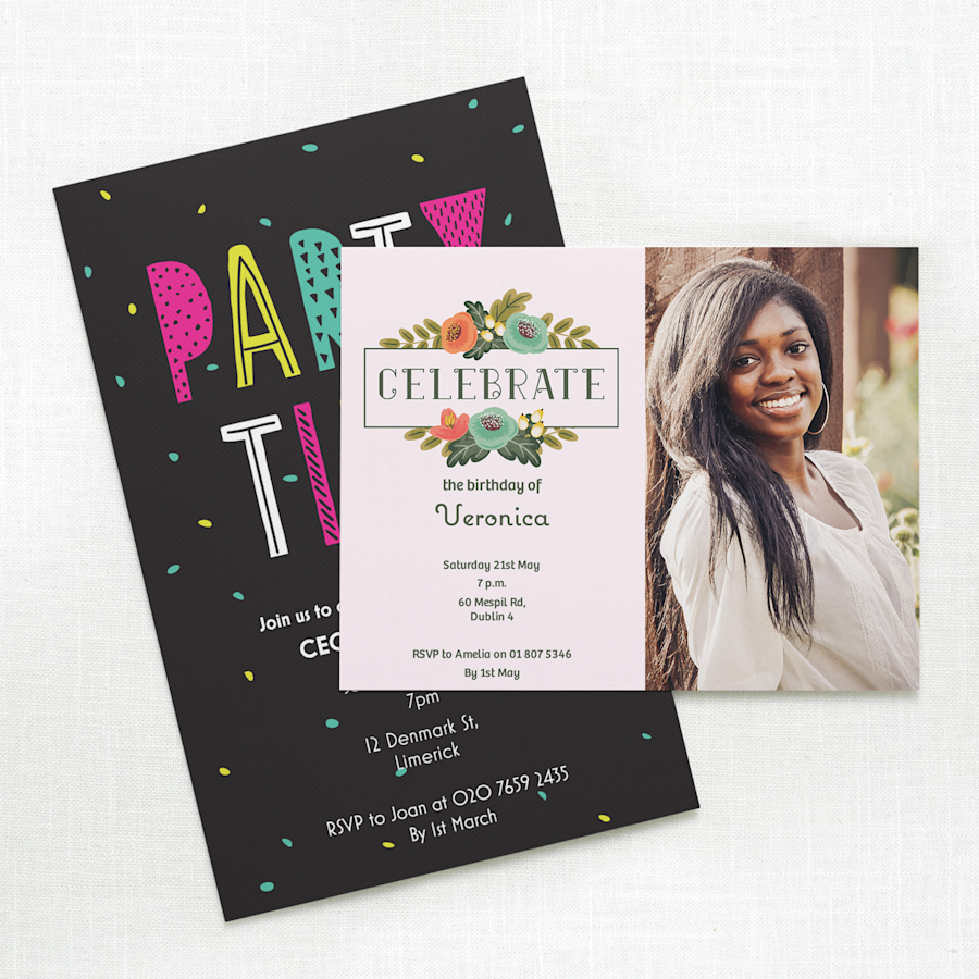 Birthday Invitations & Personalised Party Favours | Vistaprint