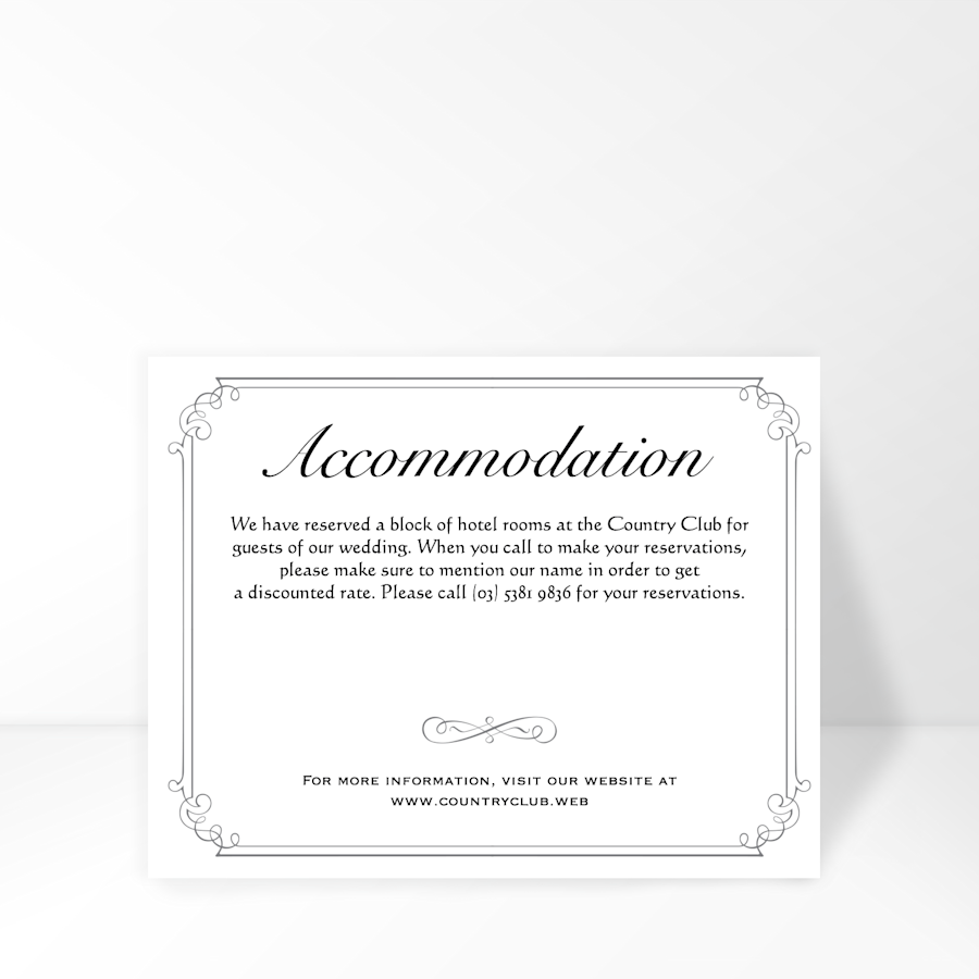 Wedding Enclosure Cards