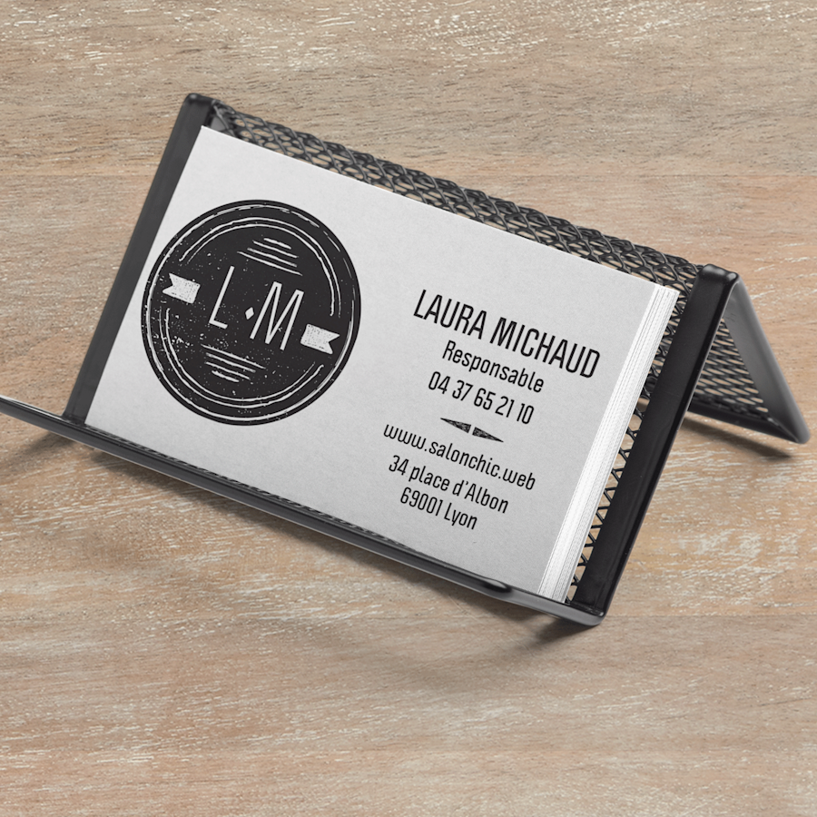6 Porte-cartes De Visite En Maille Métallique - Design Ouvert - Pour Bureau, Salon, Expositions