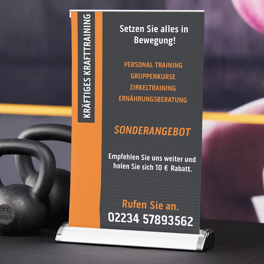 Mini Roll Up Banner