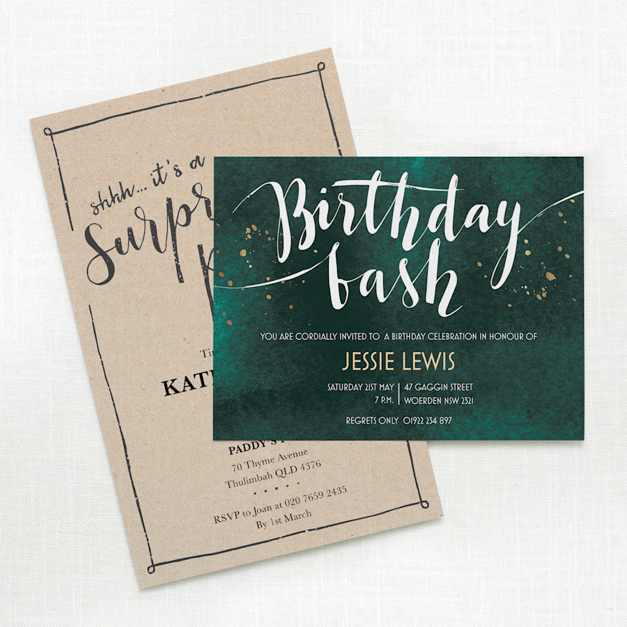 Birthday Invitations Personalised Party Favours Vistaprint