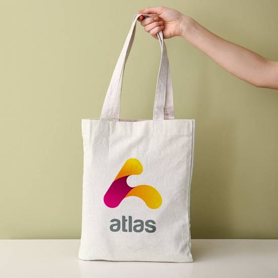 Premium Polyester Tote Bags - 12'' x 8.5'' >  Cloudinary Image Component