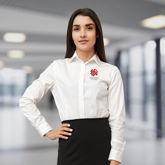 Embroidered Women's Office Shirt 