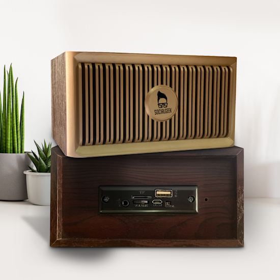 Brown Classic Wooden Rhythm Speaker > Overview image