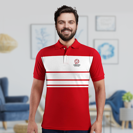 Scott Stripe Polo T-Shirts > Overview image