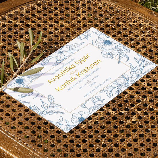 Raised Foil Wedding Invitations > Overview Image